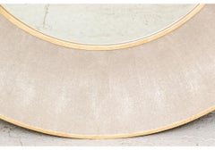 Massive Contemporary Faux Shagreen Mirror