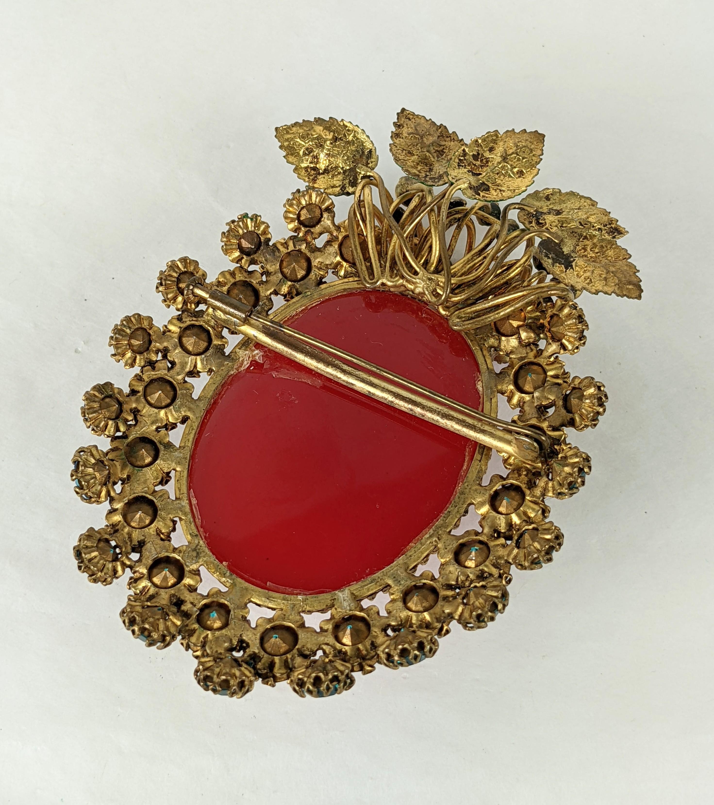 Massive Countess Cis Floral Brooch For Sale 1
