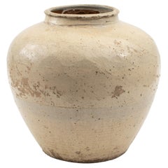 Massive Crackle Glazed Studio Art Pottery Jar