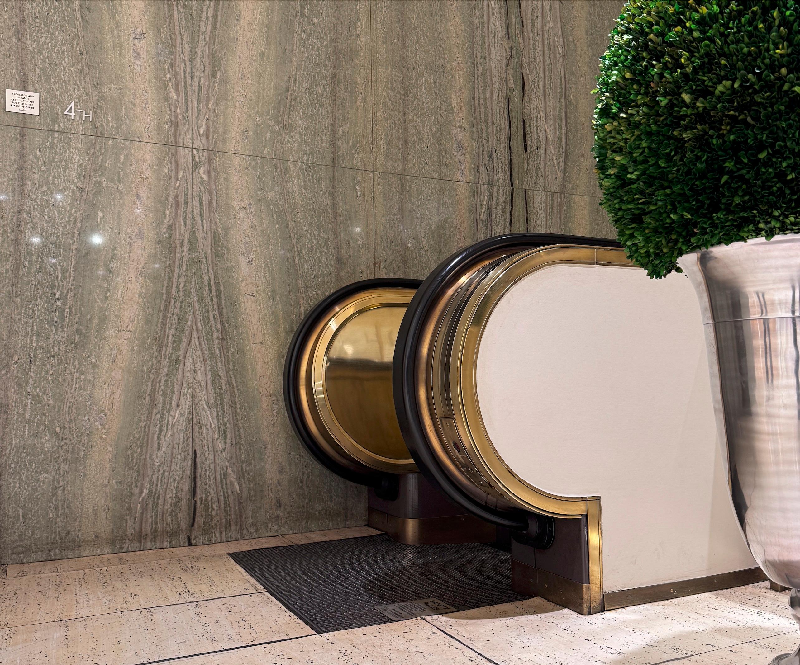 Hollywood Regency Massive Custom 10ft Marble & Brass Cocktail / Display Table from Neiman Marcus For Sale