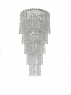 Massive Customizable Pair of Italian Sconces in Murano Glass Italy Contemporary