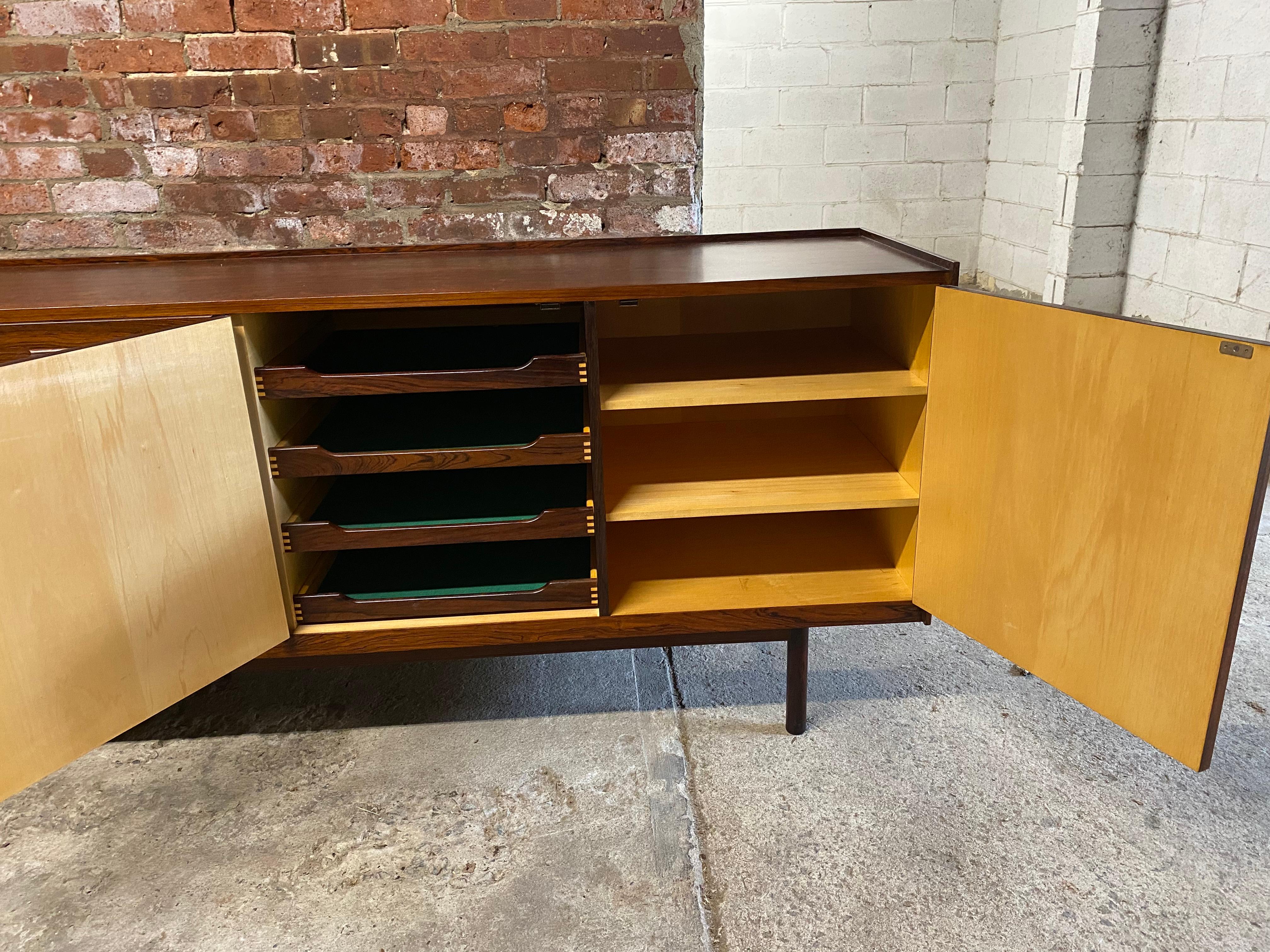 Massive Danish Modern Rosewood Sideboard 5