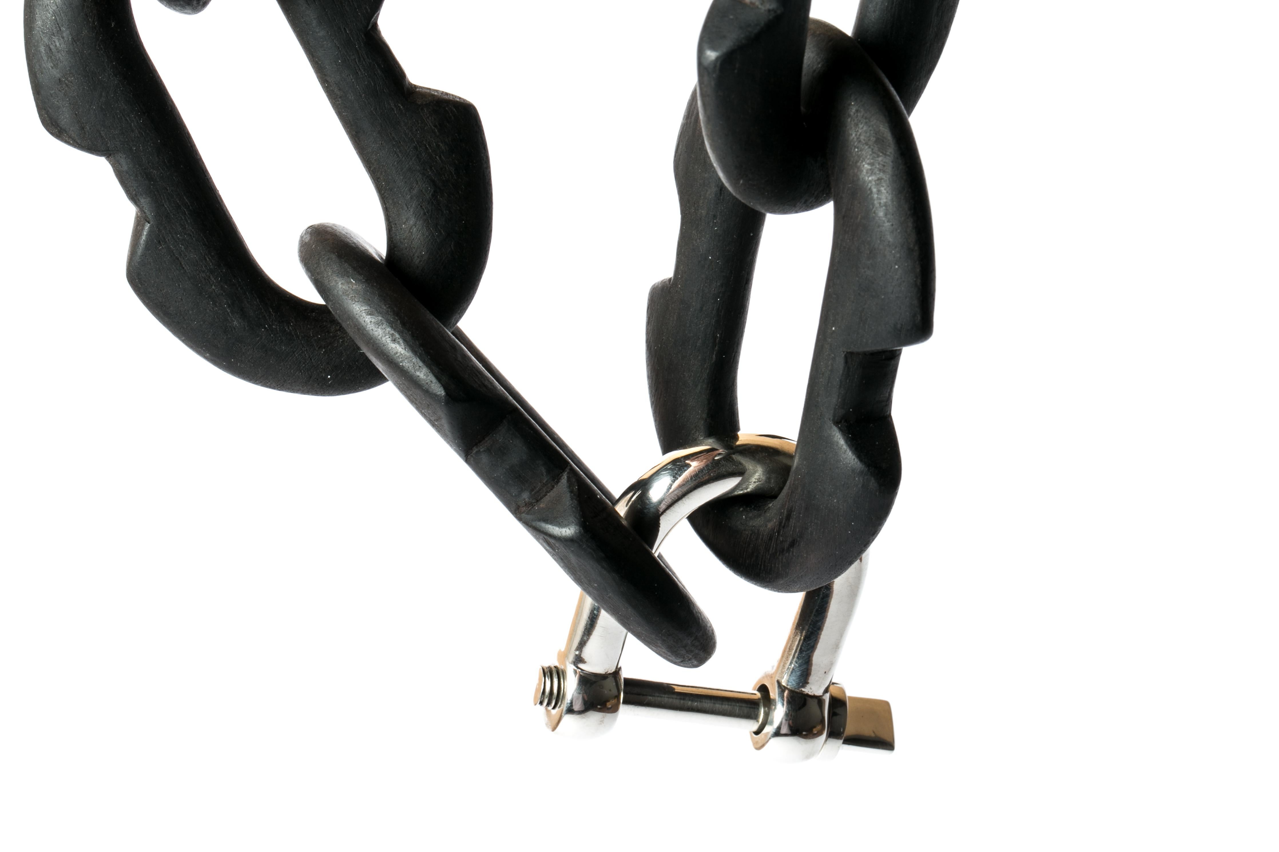 Women's or Men's Massive Deco Link Charm Choker (55cm, KU+PA) For Sale