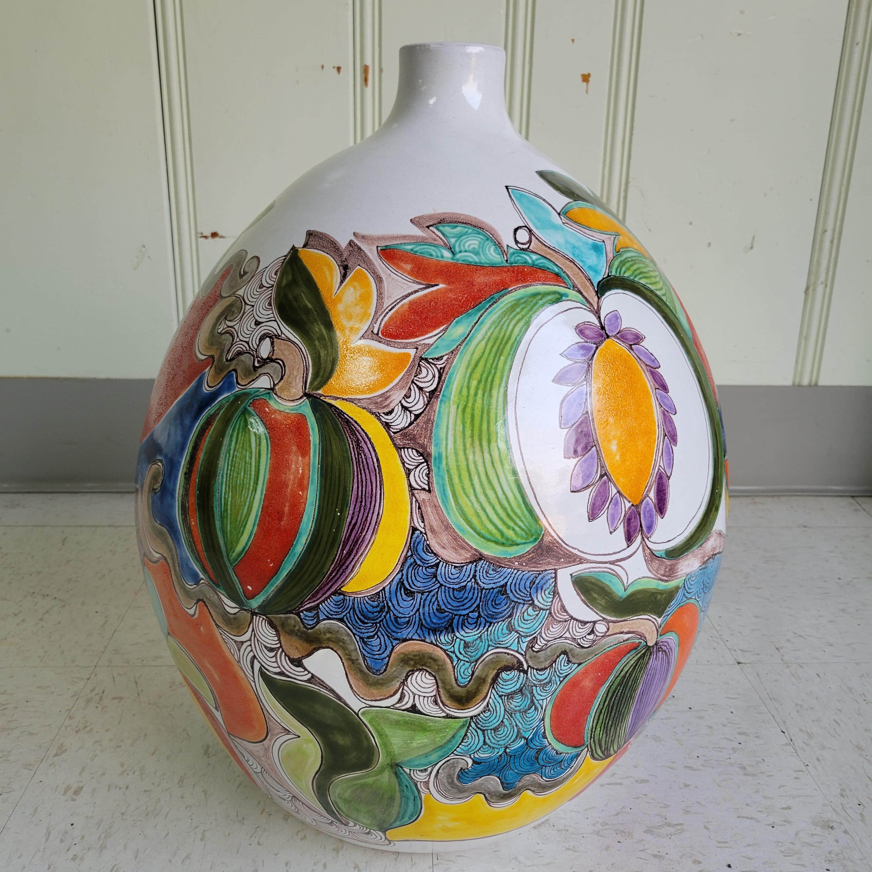 Massive DeSimone Italian Floor Vase In Good Condition In Springfield, OR