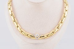 Massive Diamond Collier Necklace in 18 Karat Yellow Gold
