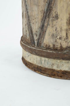 Massive Directoire Painted Tole Pedestal