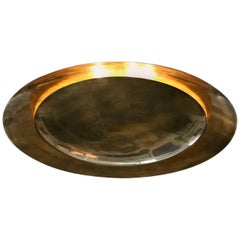 Massive Double Disc Concave and Convex Flush Mount
