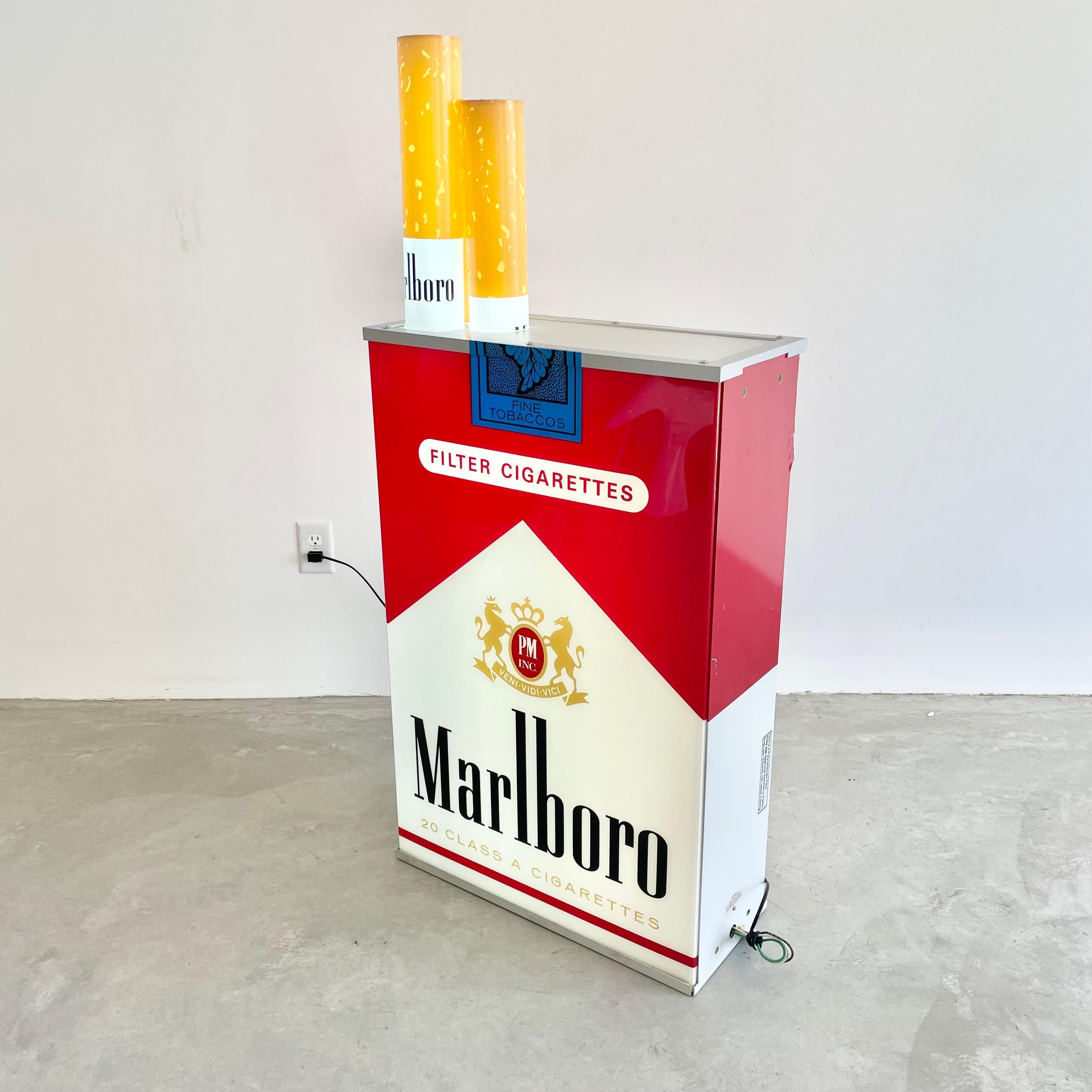 American Massive Double Sided Vintage Marlboro Light Up Cigarette Pack