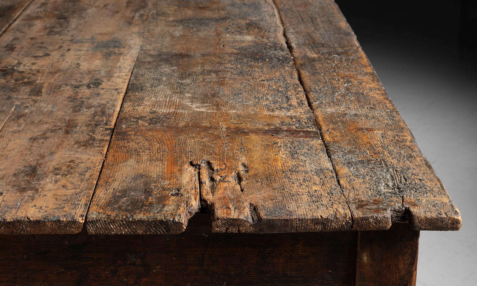Massive Draper's Table, 13 ft Long, Italy circa 1870 1
