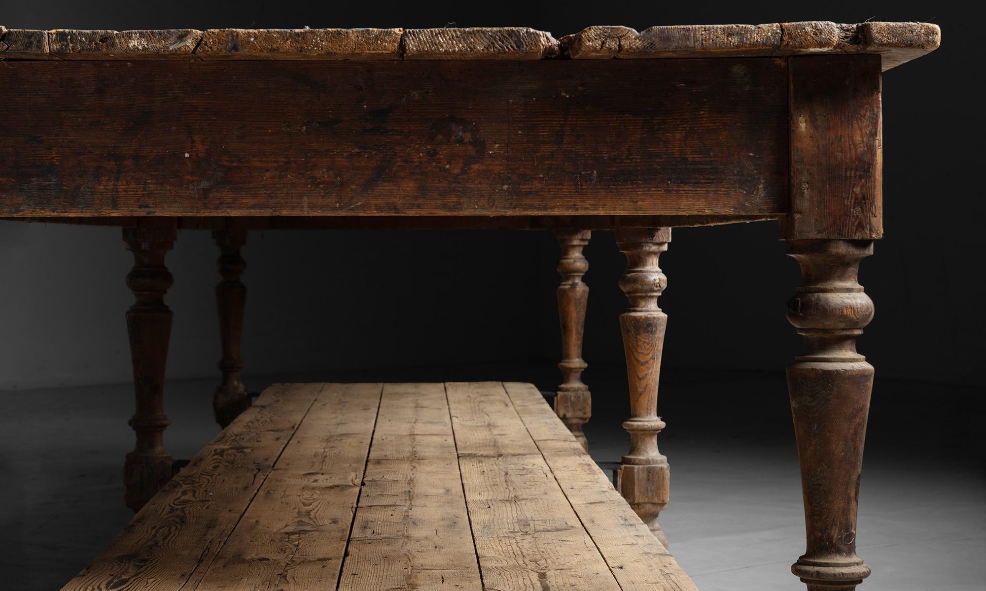 Massive Draper's Table, 13 ft Long, Italy circa 1870 2