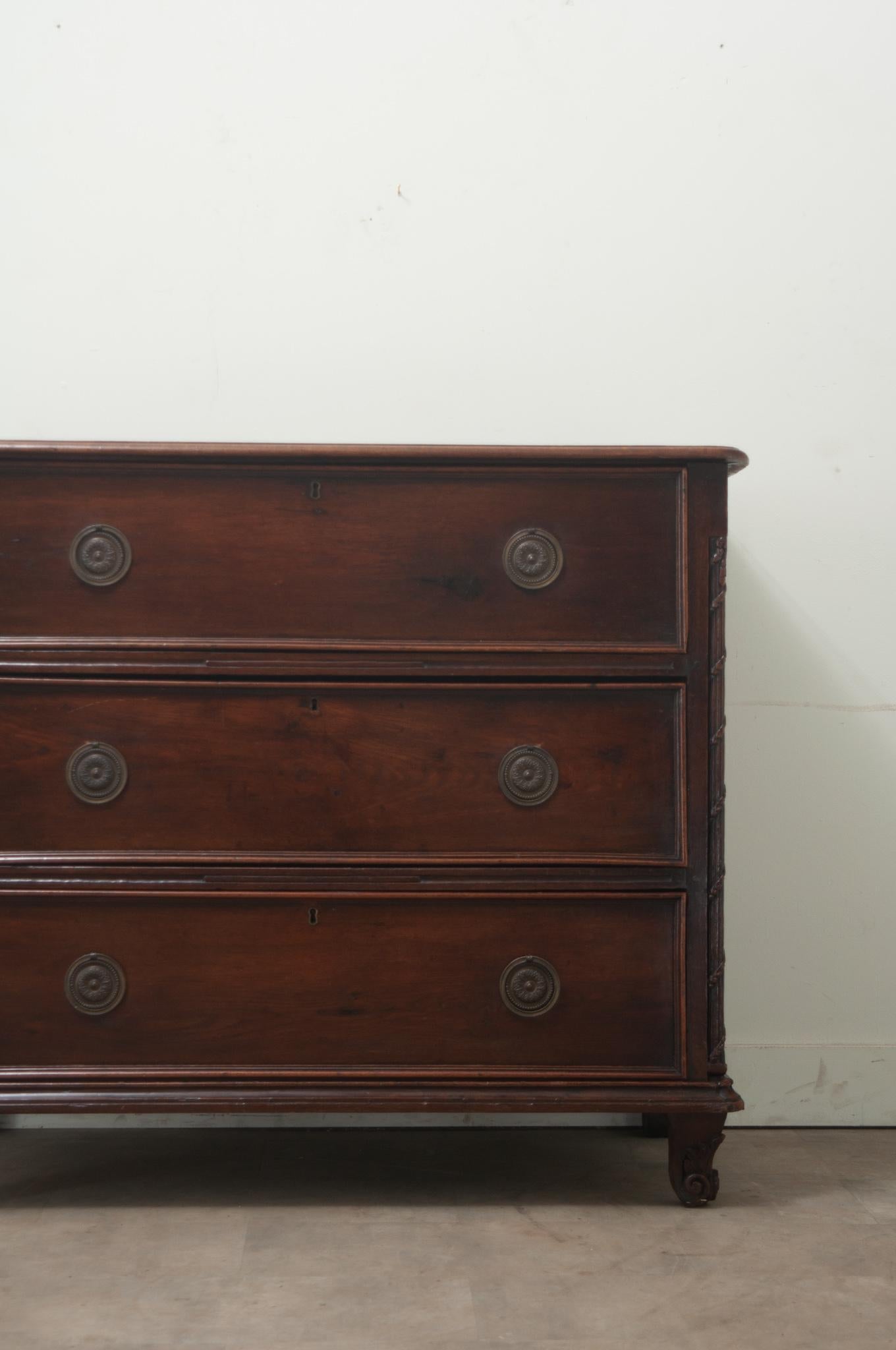 Other Massive Dutch Oak Chest of Drawers For Sale