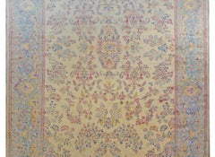 Massiccio tappeto Kirman dei primi del Novecento