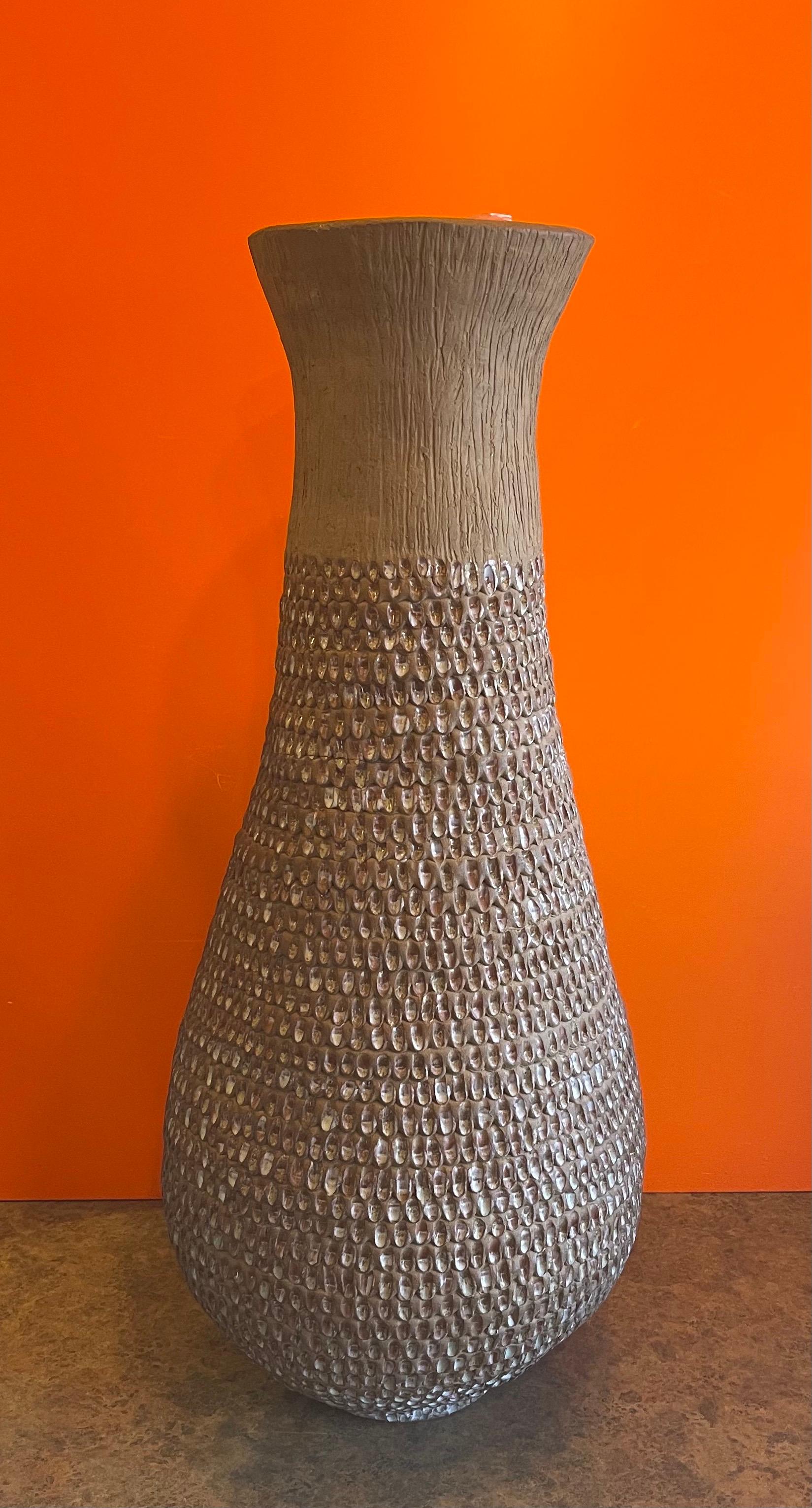 Hand-Crafted Massive Earthenware Pottery Vase in the Style of David Cressey / Robert Maxwell