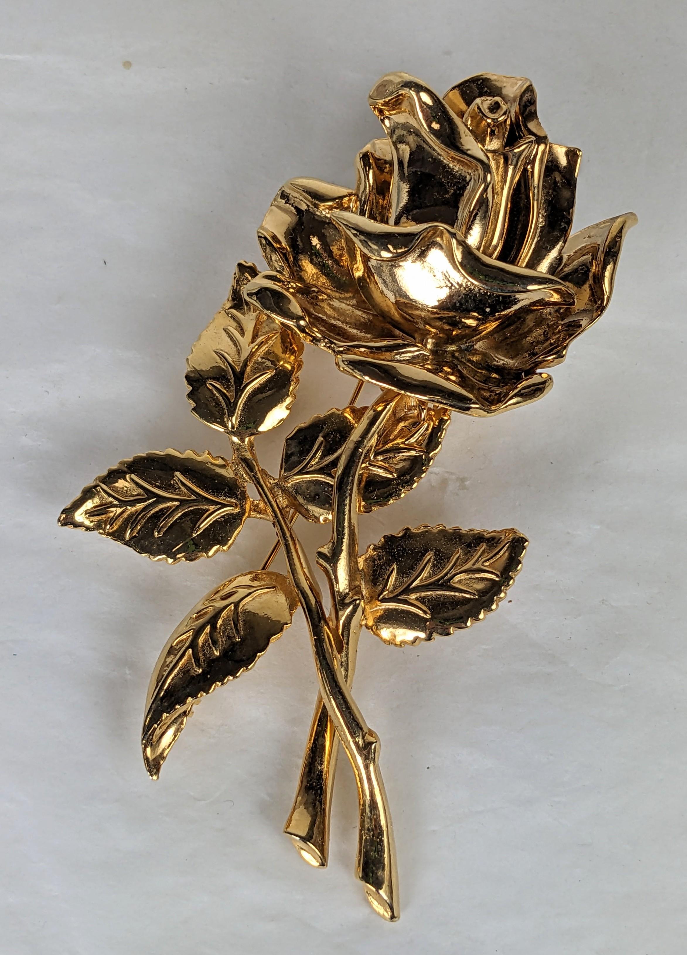 Massive Eisenberg Gilt Retro Rose In Excellent Condition For Sale In New York, NY