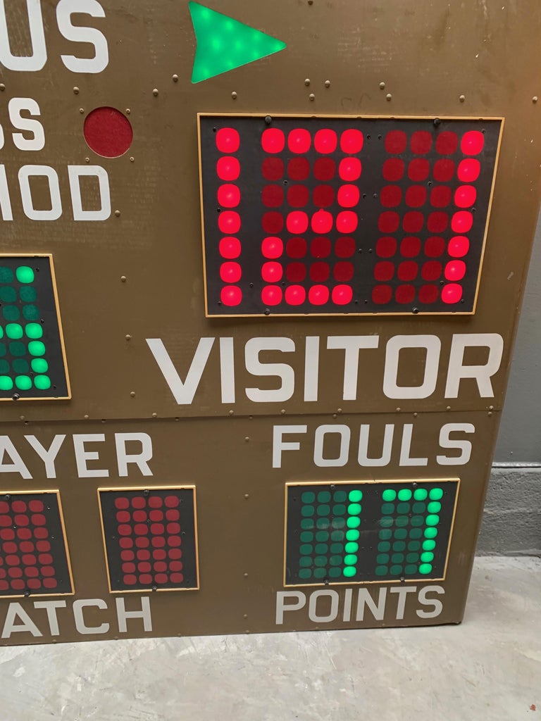 Massive Fair Play 1970s Basketball Scoreboard at 1stDibs vintage