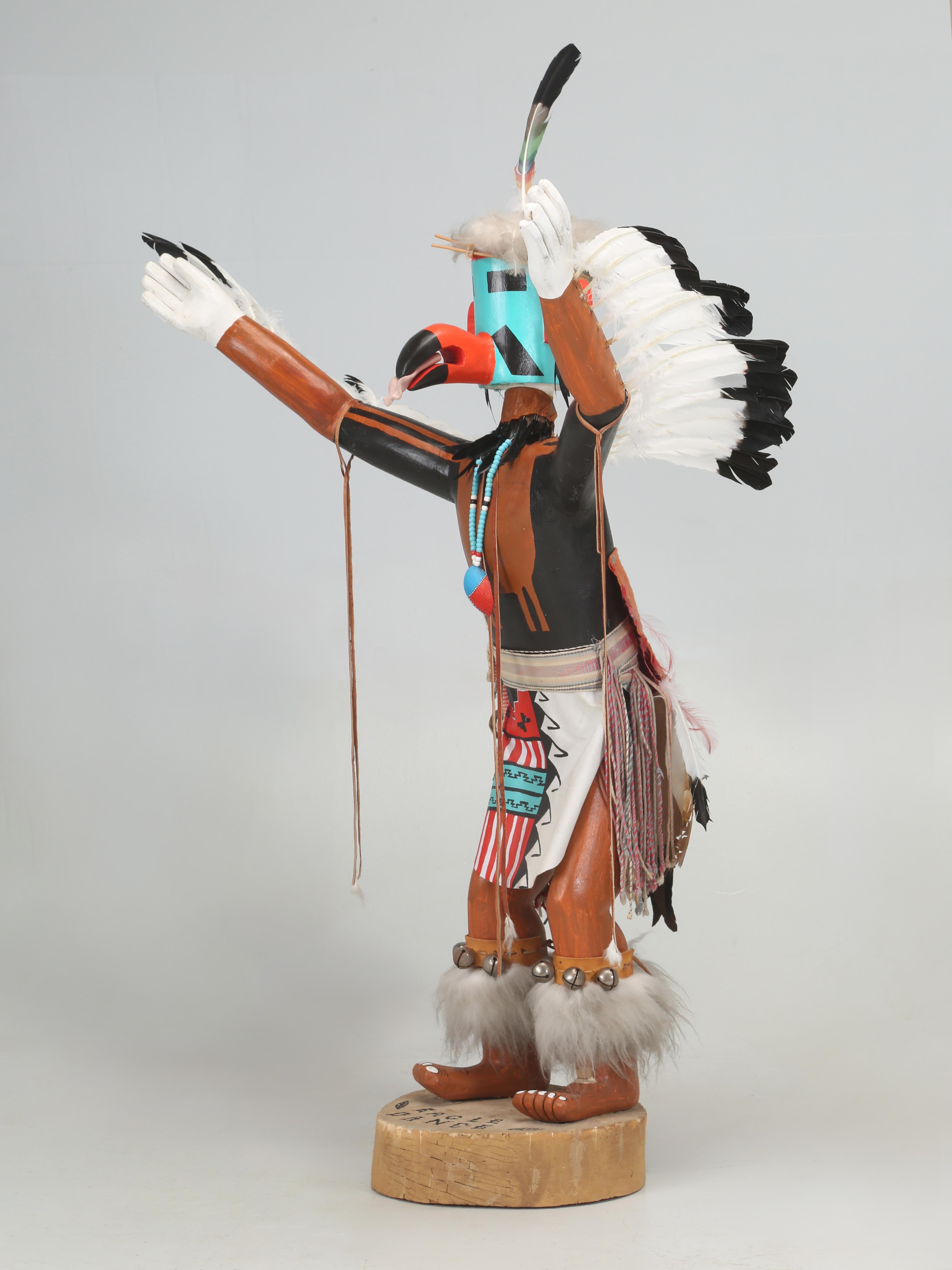 Massive Five Foot Tall Navajo Kachina Doll is signed 