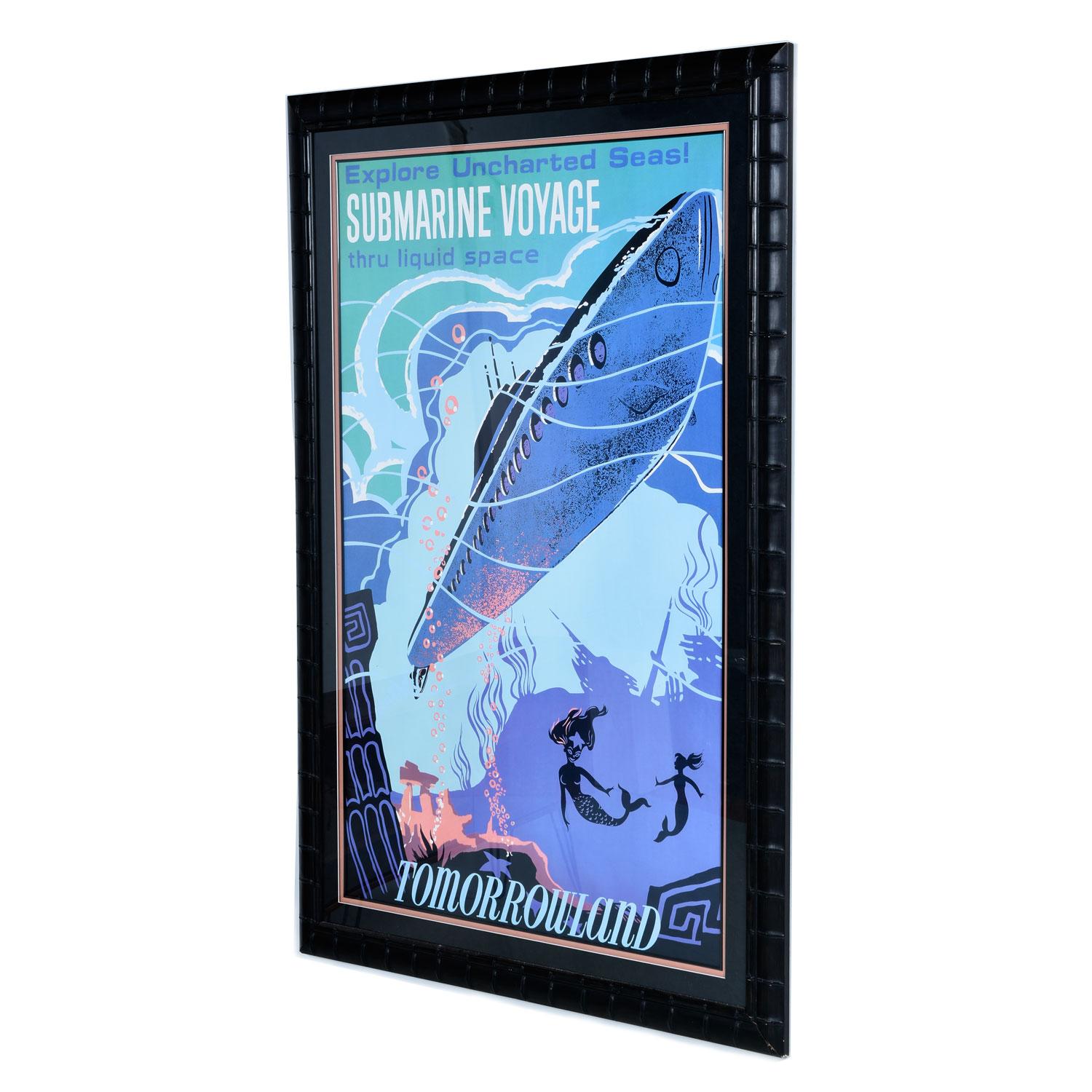 You may have seen the Disney Tomorrowland Submarine Voyage poster before, but you haven’t seen it like this. This print is massive standing at approximately 4 × 5 feet! The size isn’t the only thing that sets our print apart. The collectible Disney
