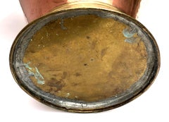 Massive French Arts & Crafts Hand-Hammered Copper and Brass Pitcher/Ewer/Flagon