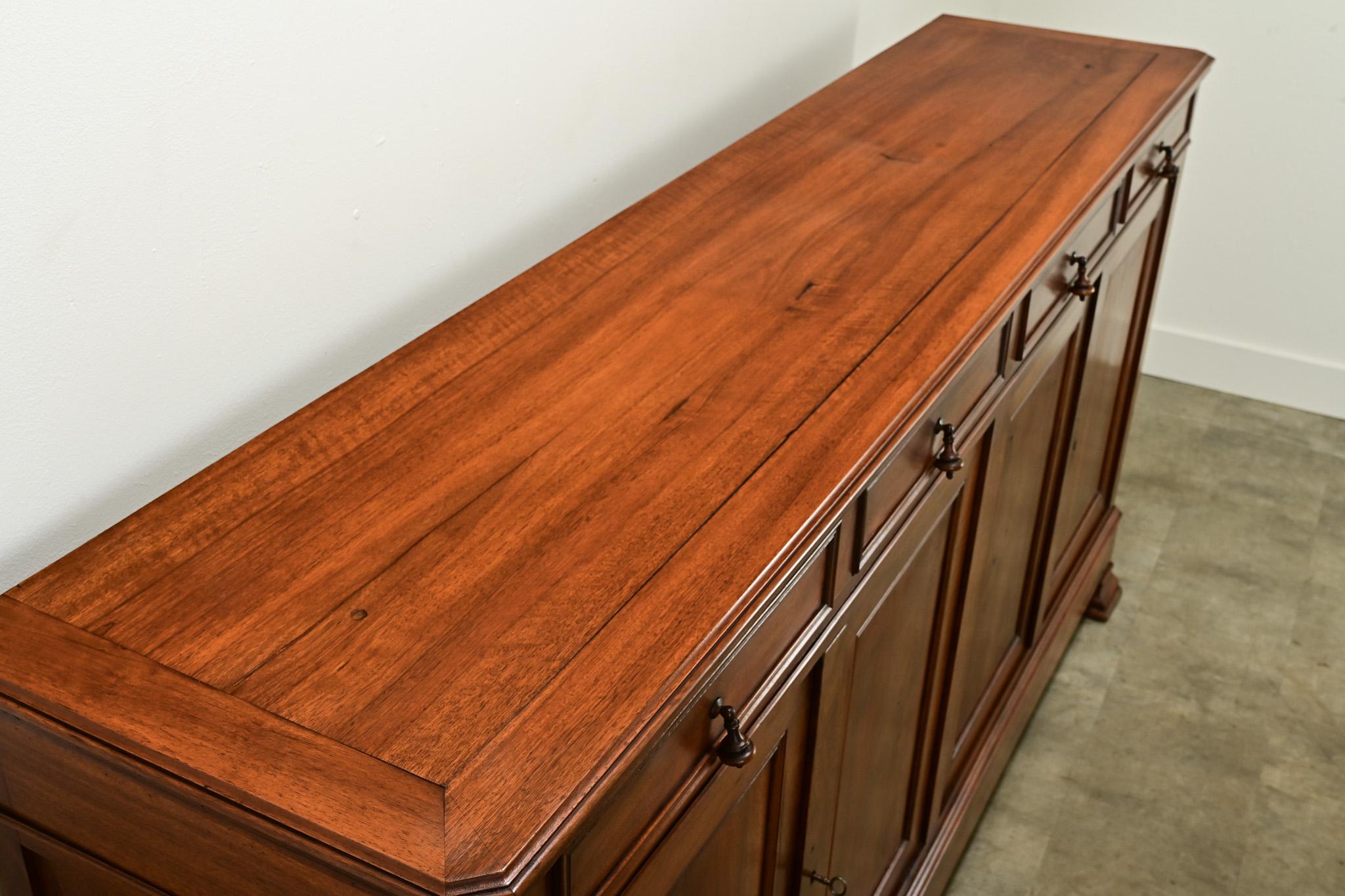 Massive French Louis Philippe Walnut Enfilade 1