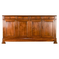 Massive French Louis Philippe Walnut Enfilade
