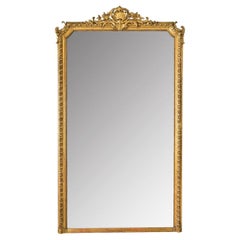 Massive French Louis XVI Style Mantel Mirror