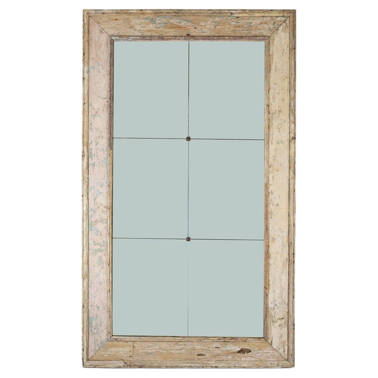 Massive French Painted Mirror at 1stDibs
