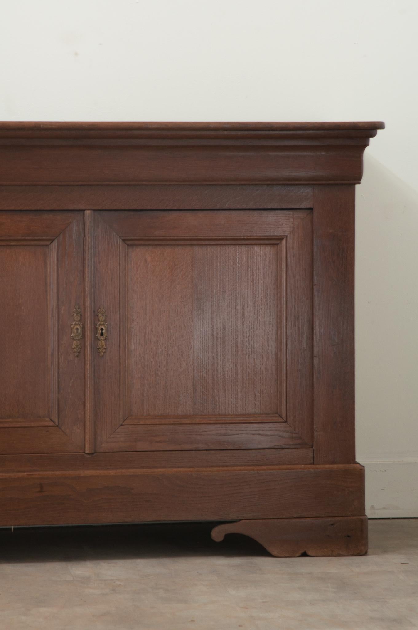Louis Philippe Massive French Solid Oak Enfilade