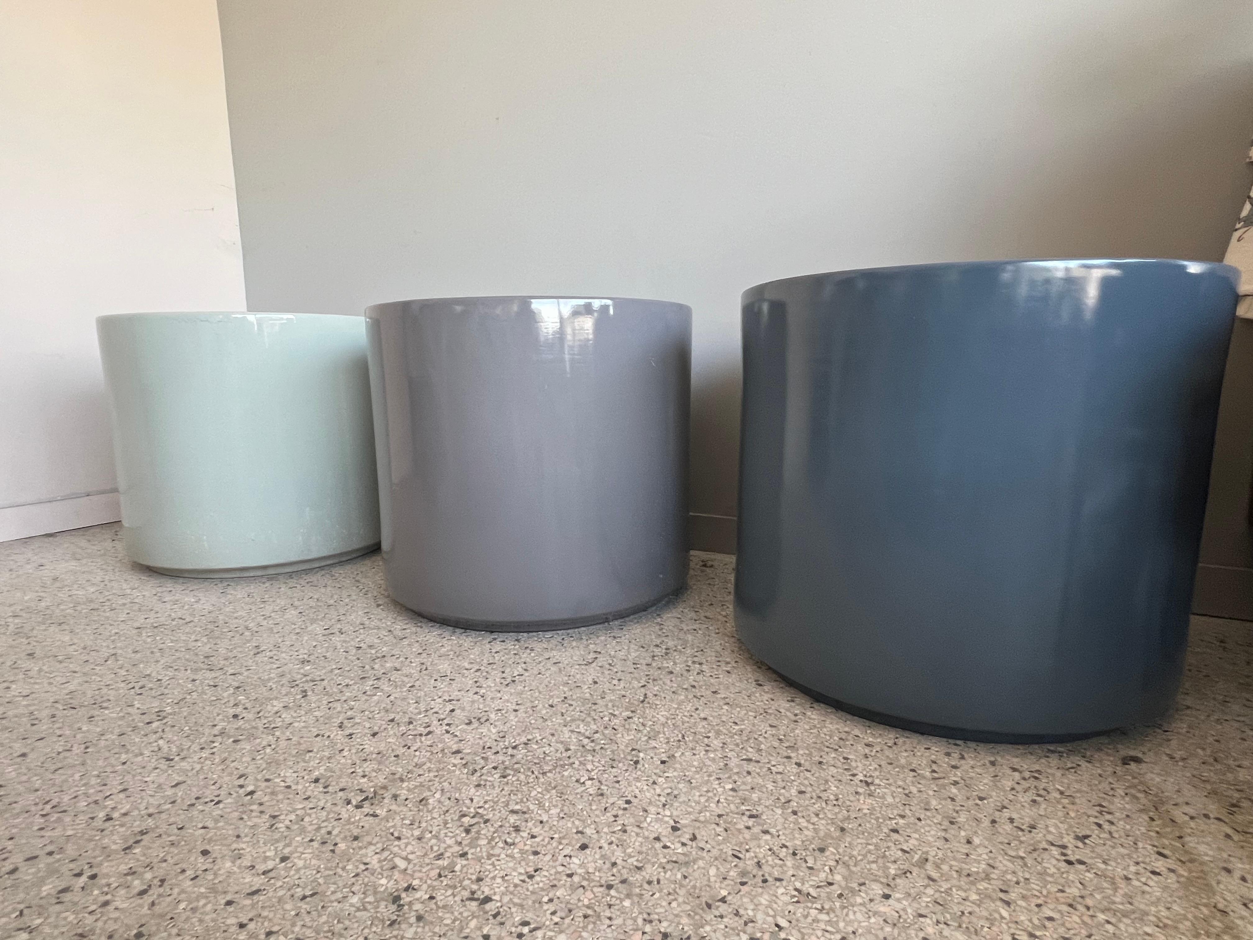 Massive ceramic planters by Gainey Pottery, Laverne, California, ca' 1960's.