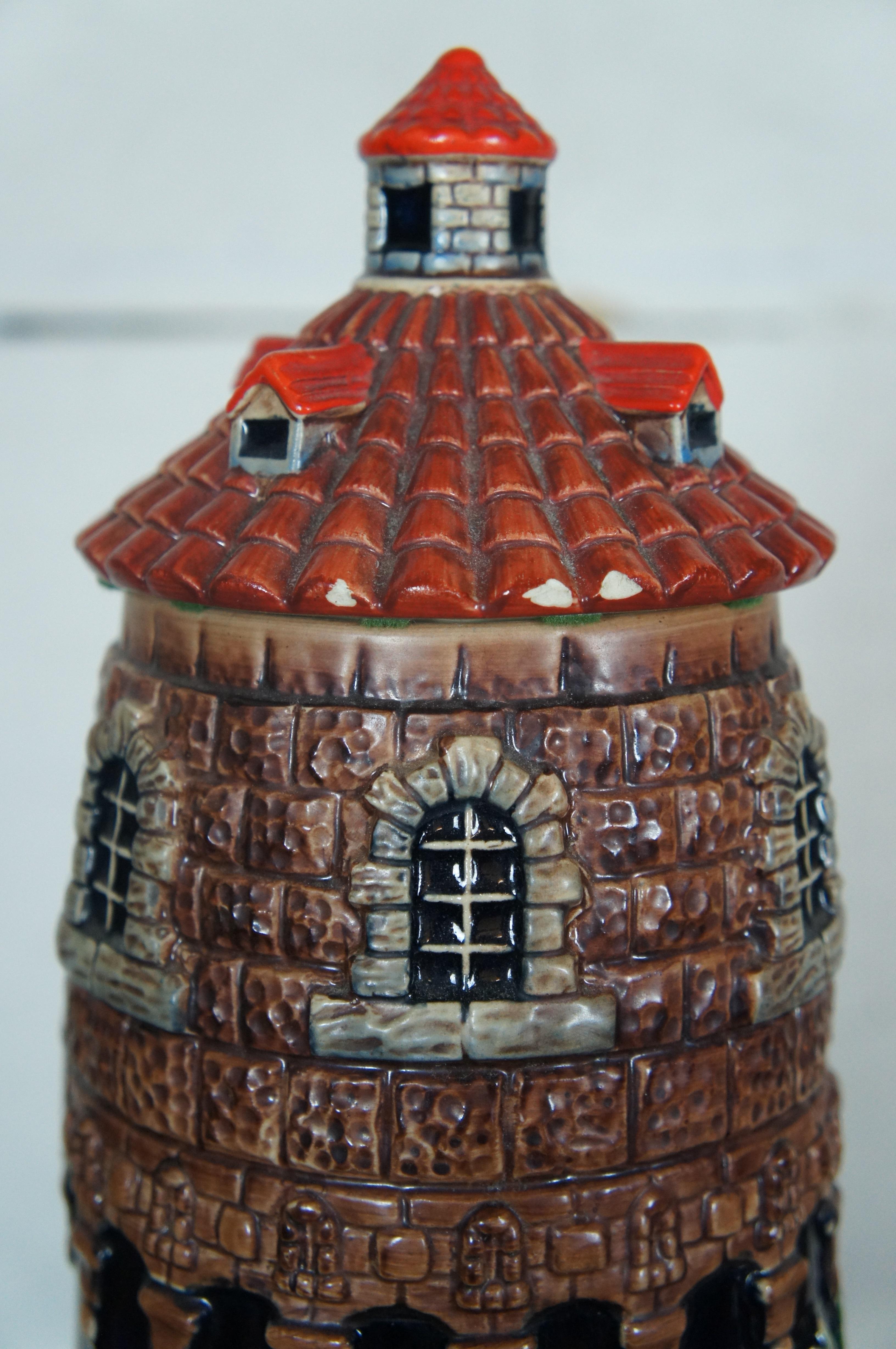 Ceramic Massive German Werner Corzelius 5L Medieval Castle Beer Stein Mug Tankard 25