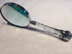Lupa de mano masiva de cristal facetado