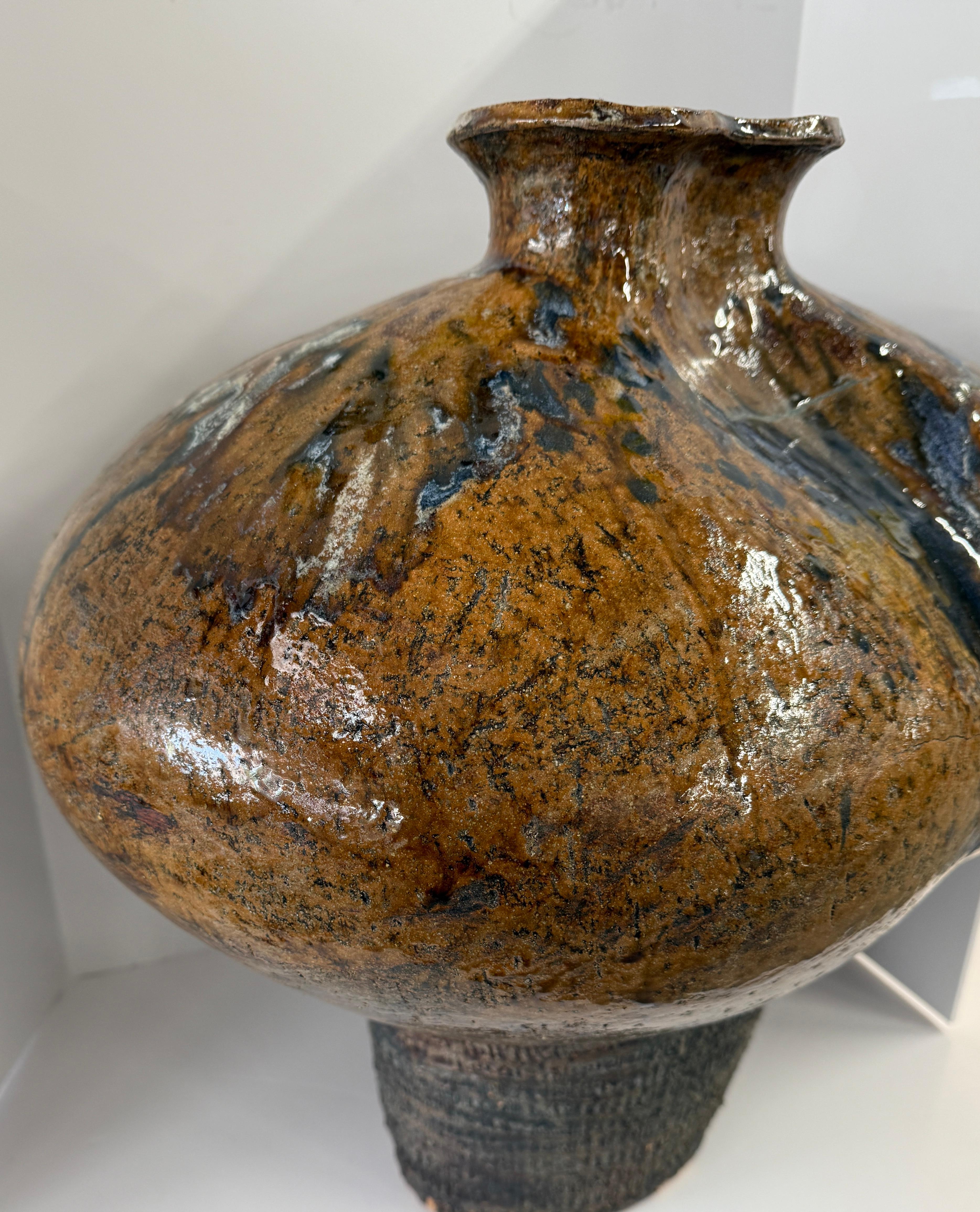 Vasija masiva de cerámica vidriada Alfarería en venta
