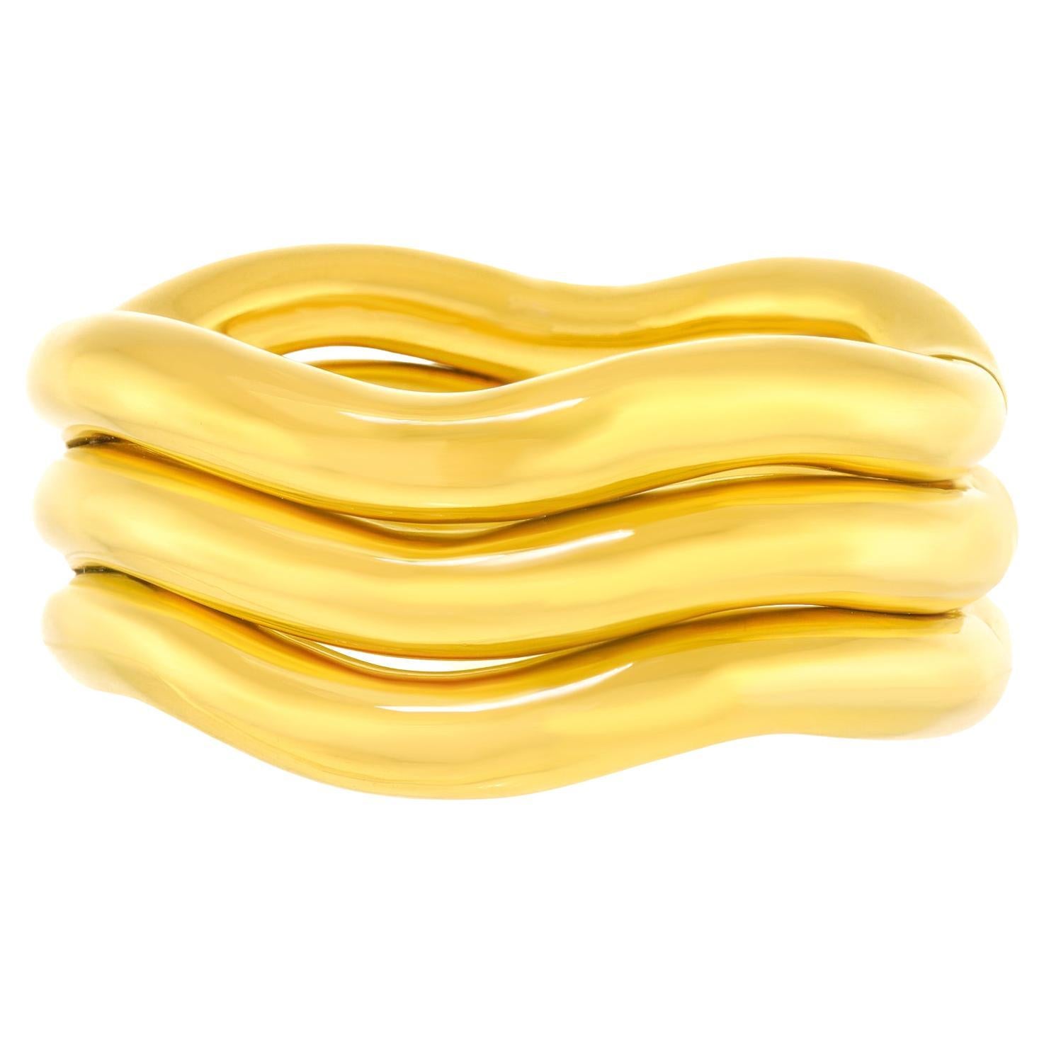 Massive Gold Bangle by Tiffany & Co. 18k