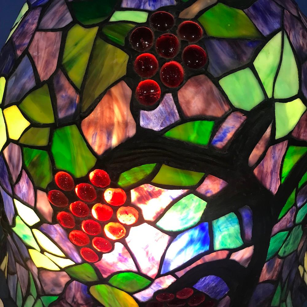 Massive Grapevine Pattern Table Lamp For Sale 3