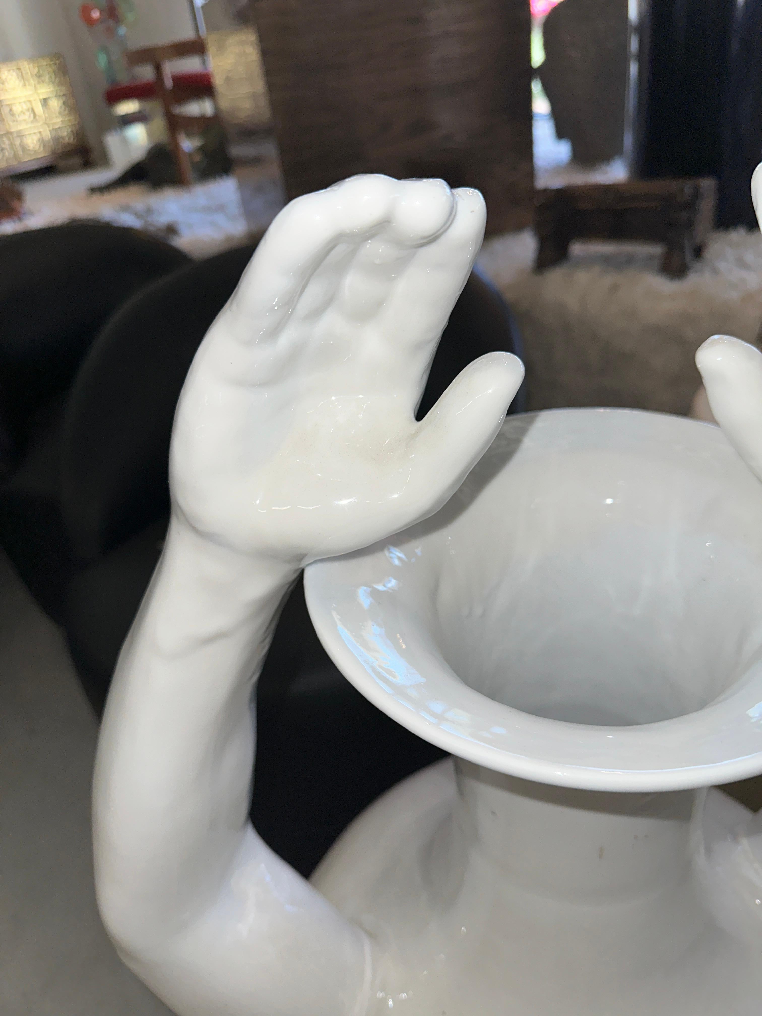 Massive Hand Urns by Pols Potten  In Good Condition For Sale In Palm Springs, CA