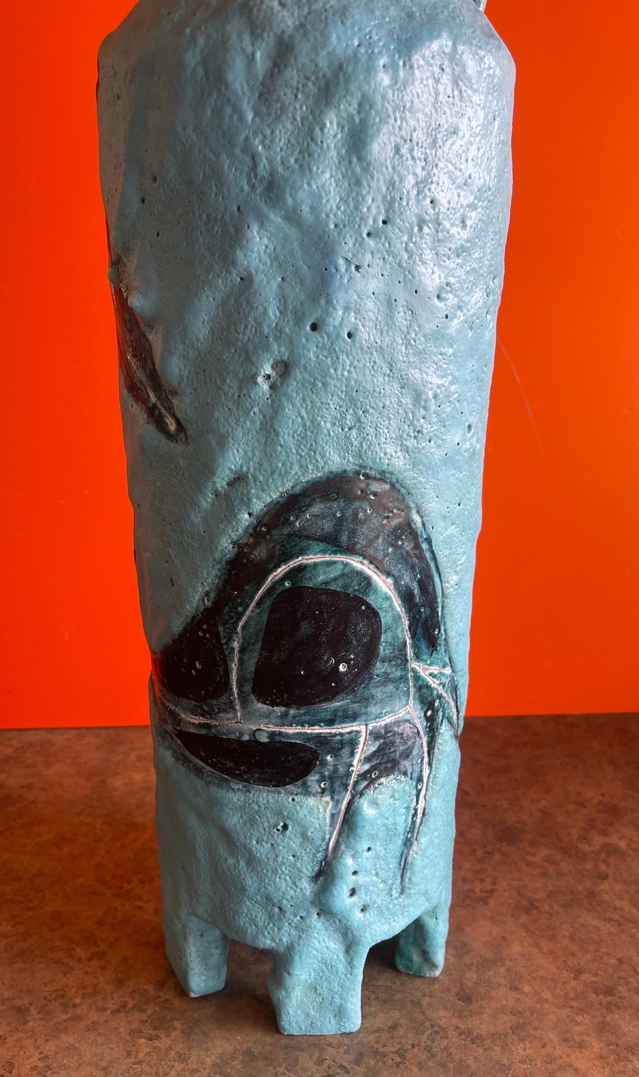 Massive Handled Jug / Vase by Aldo Londo for Bitossi Raymor For Sale 5