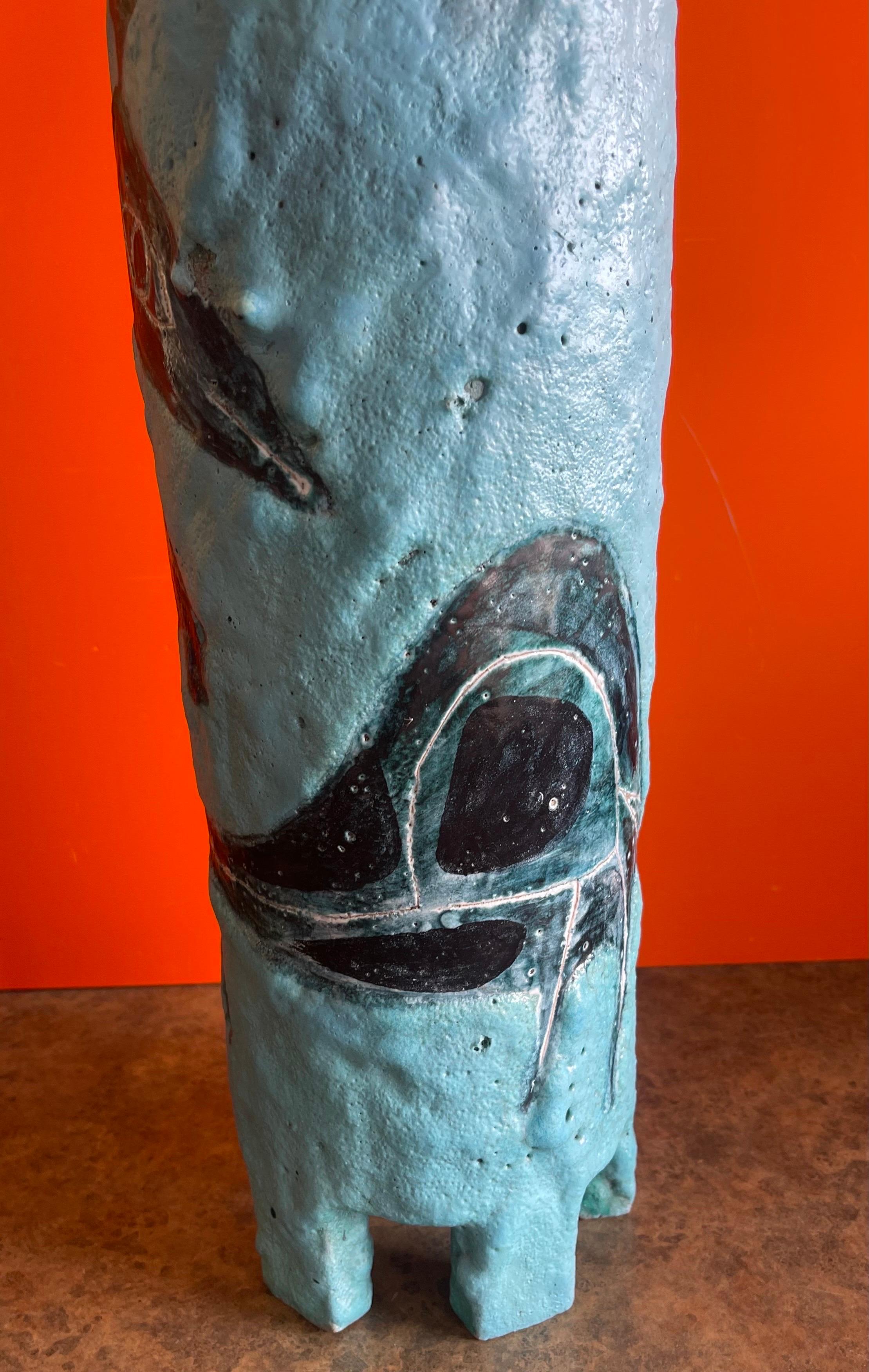 Massive Handled Jug / Vase by Aldo Londo for Bitossi Raymor For Sale 6