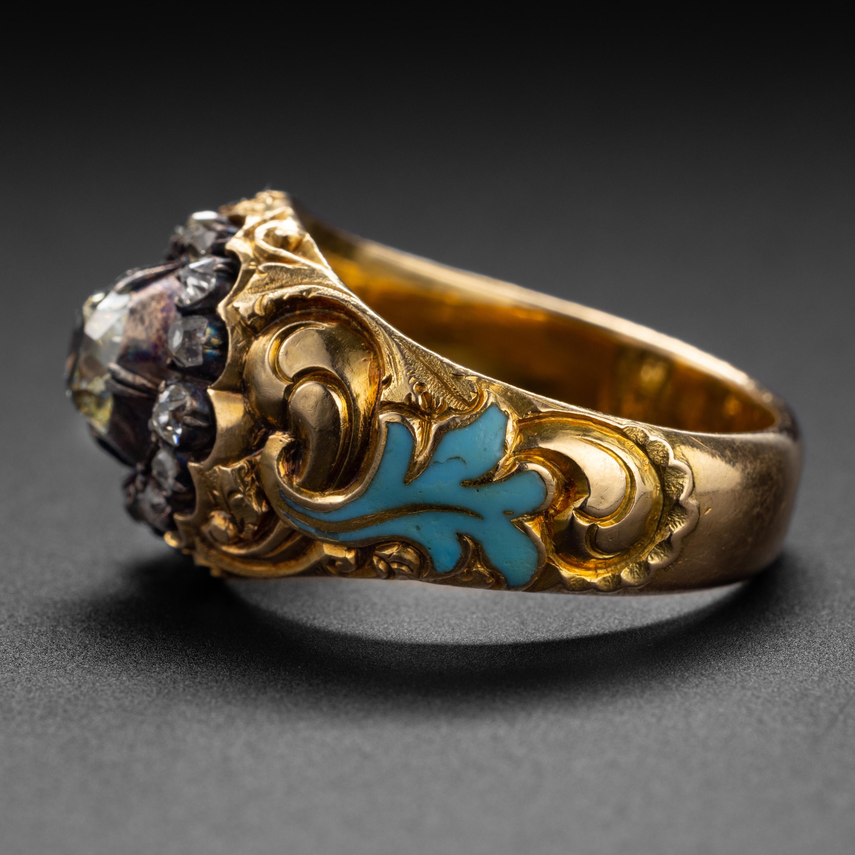 vintage mens diamond rings