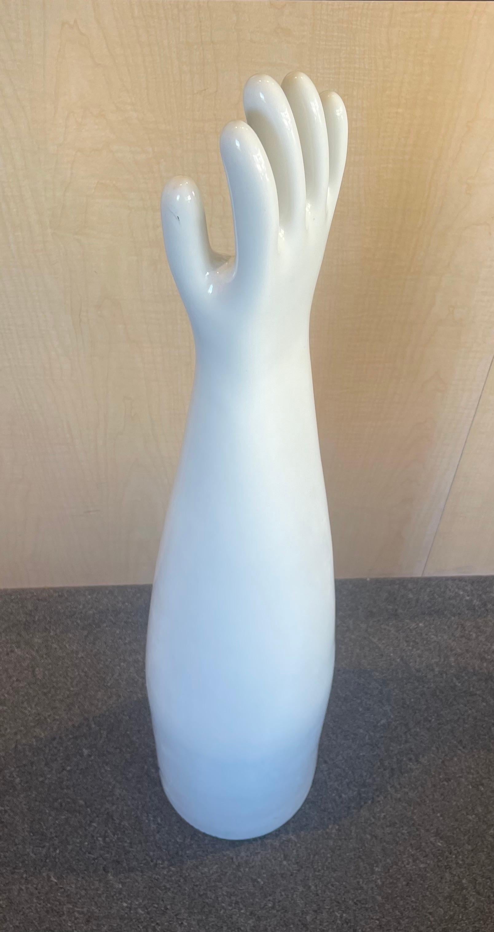 Massive Industrial Ceramic Glove Mold by Shinko of Japan In Good Condition For Sale In San Diego, CA