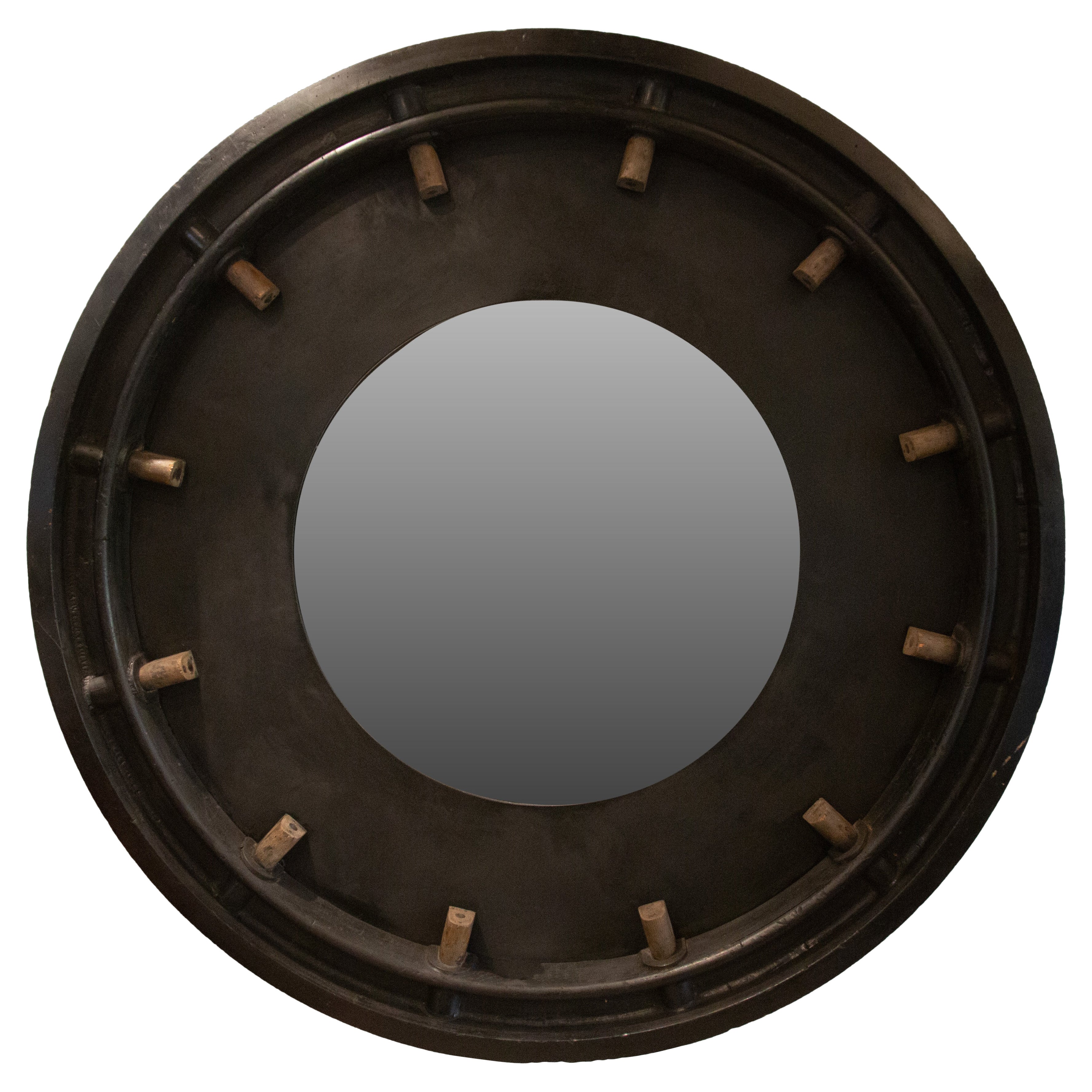 Massive miroir industriel à grenages internes convexes