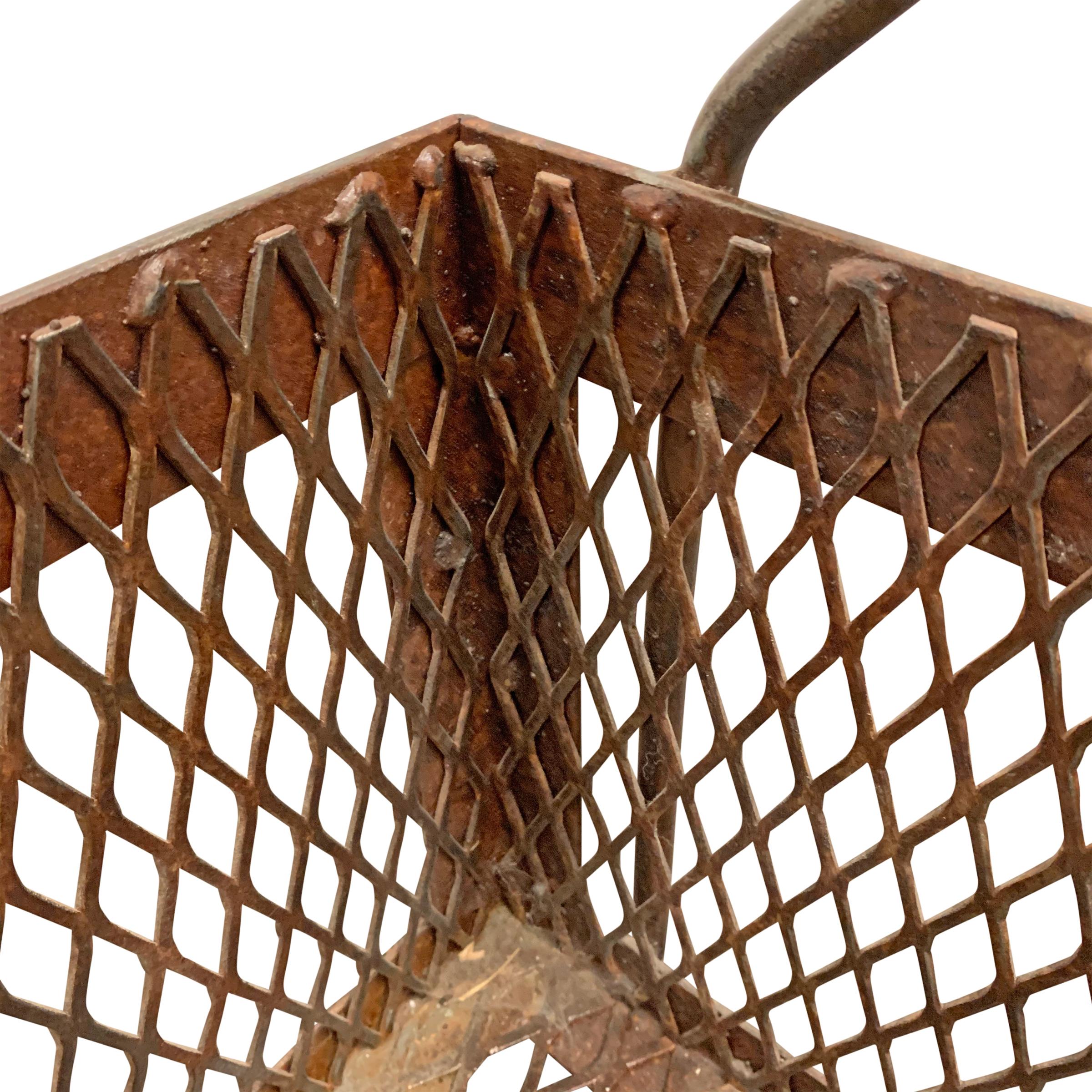 20th Century Massive Industrial Steel Basket