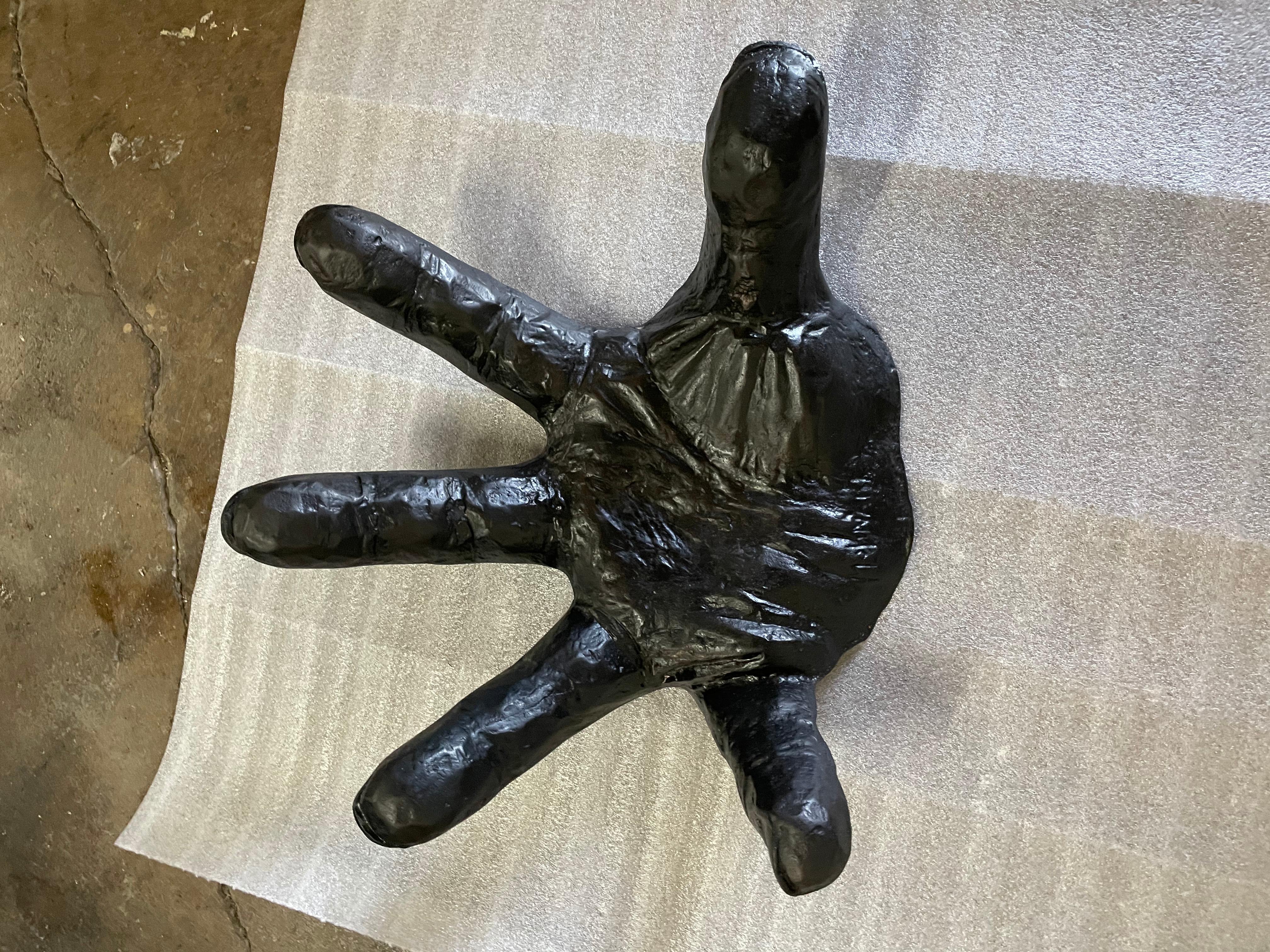 Massive Iron Hand Sculpture 