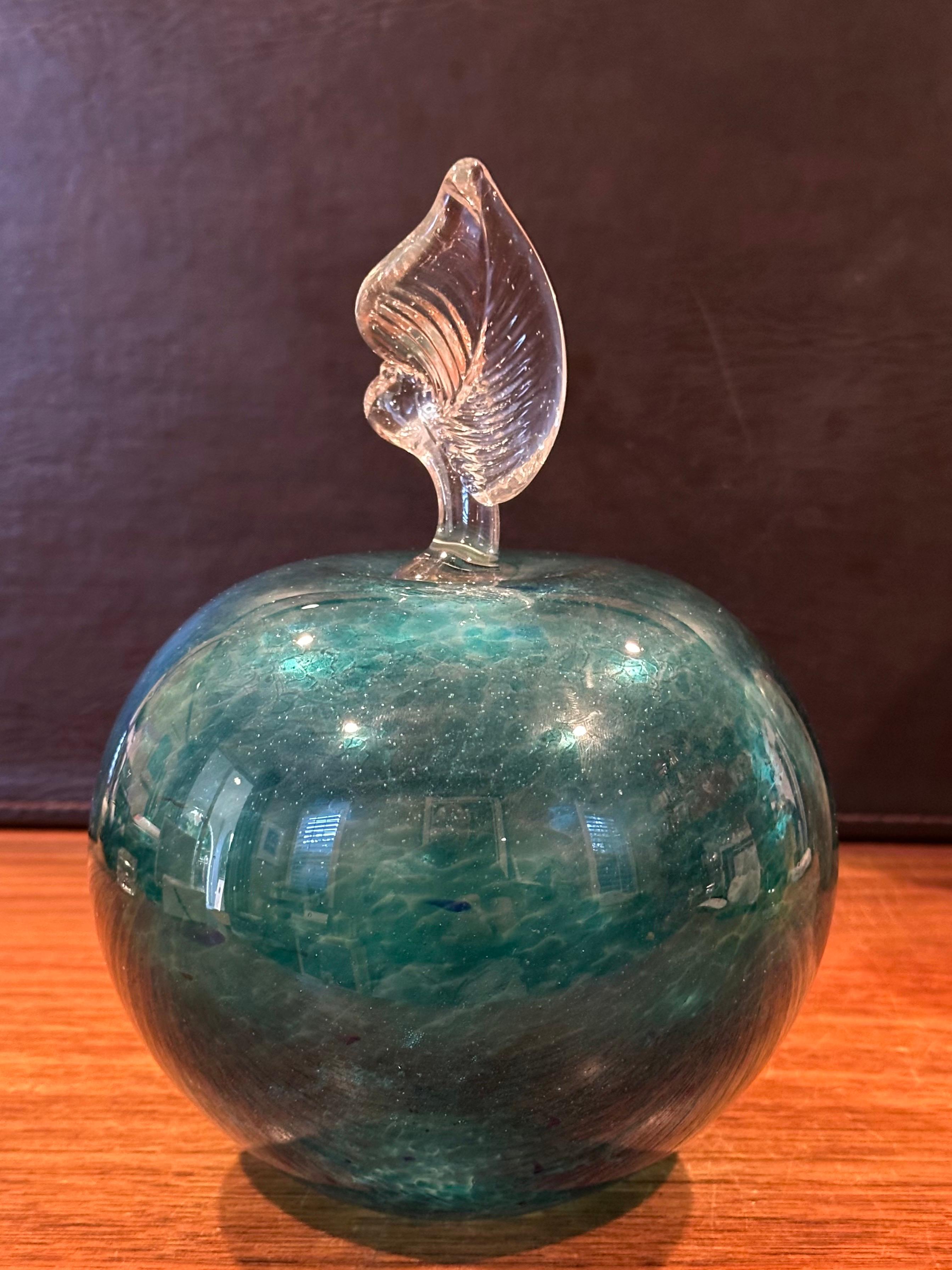 Manzana masiva de cristal artístico italiano de Murano Vidrio soplado en venta