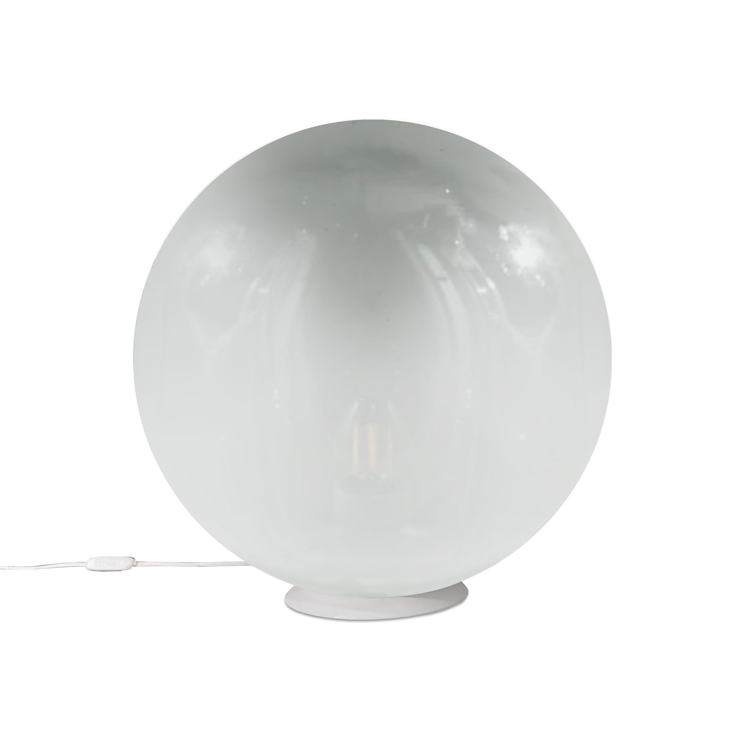 Massive Italian Modernist Ombré Glass Table Lamp For Sale 1