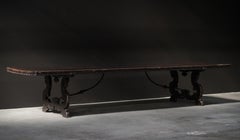 Massive Italian Trestle Dining Table
