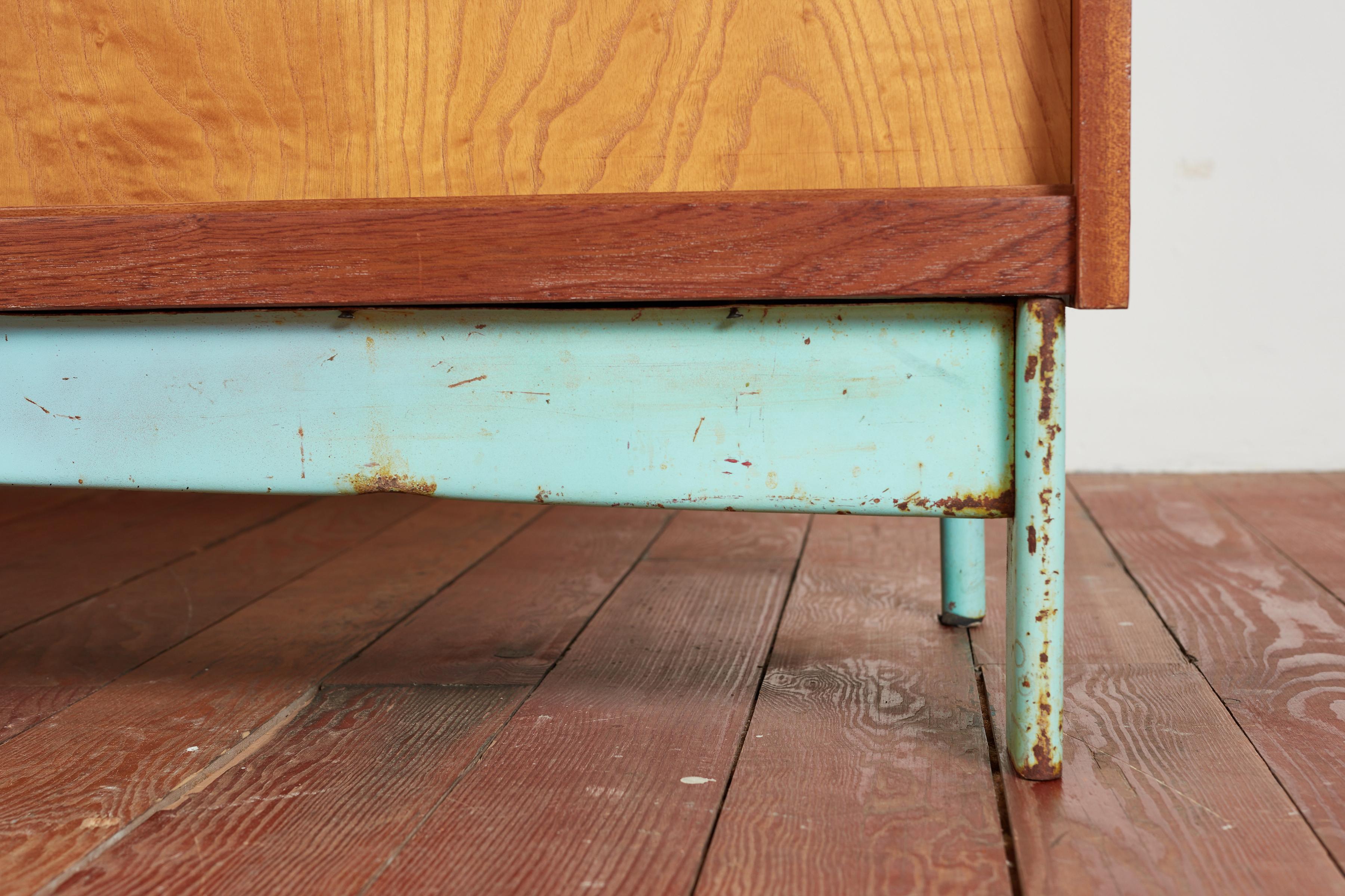 Massive Jean Prouve Style Cabinet For Sale 9