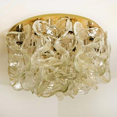 Massiv J.T. Kalmar "Catena" Murano-Glas-Kronleuchter, 1970er Jahre