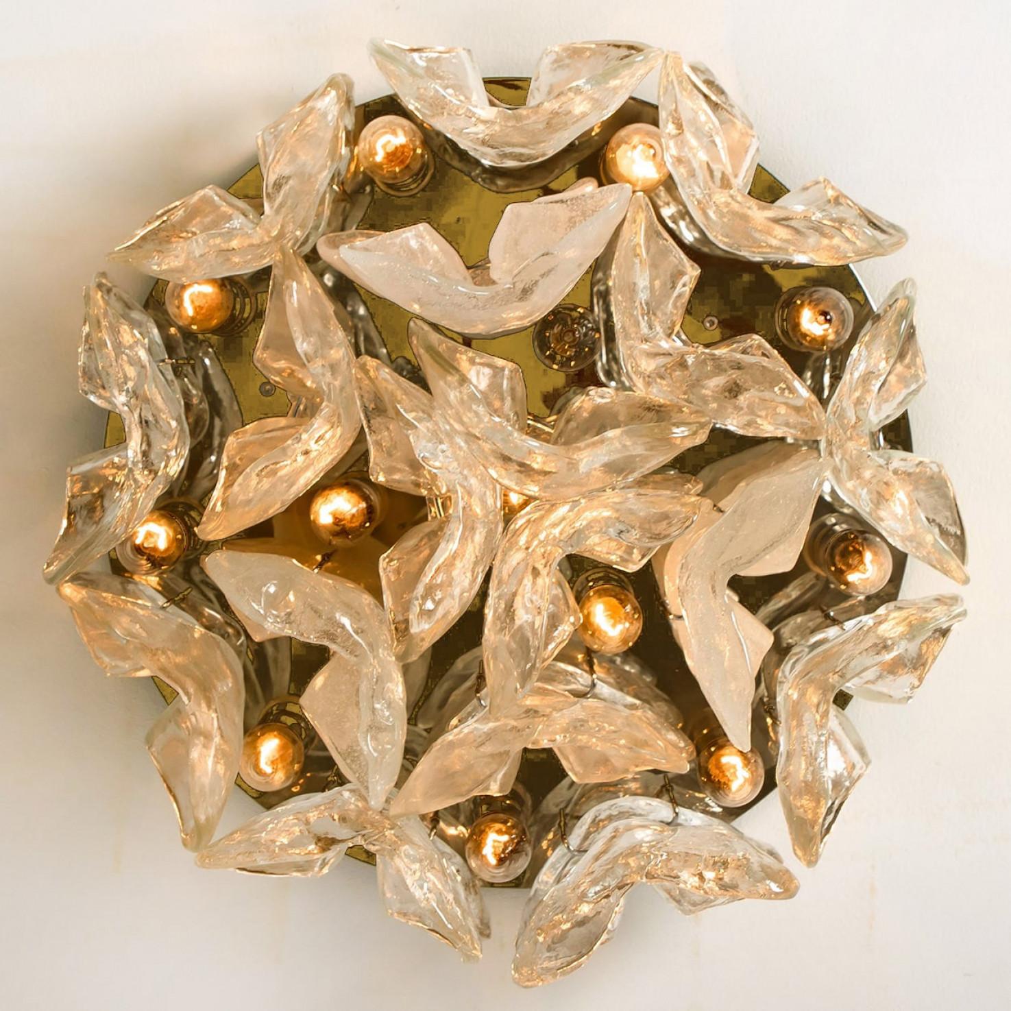 Allemand Massive J.T. Lustre en verre Murano 