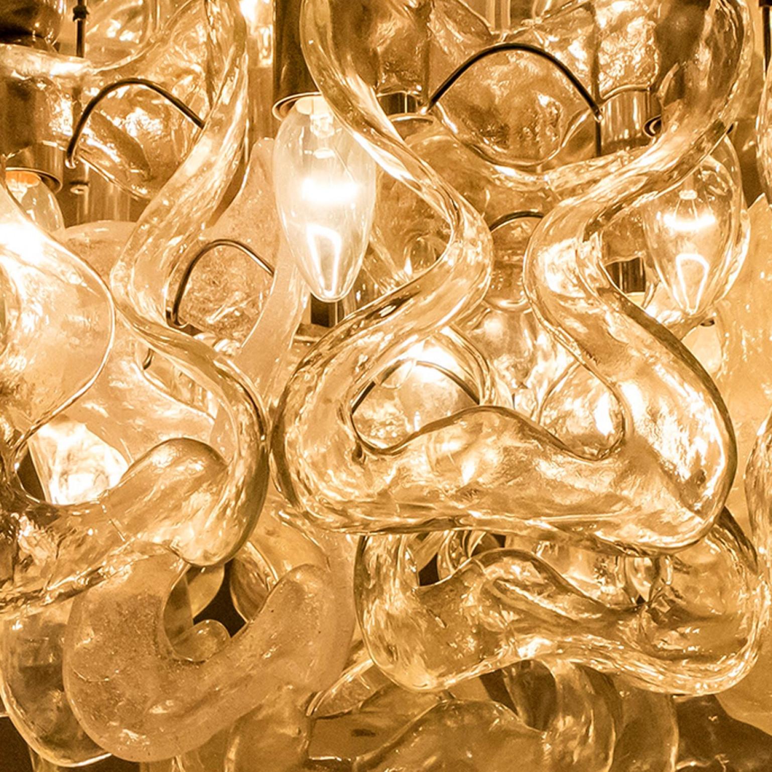 Massive J.T. Lustre en verre Murano 