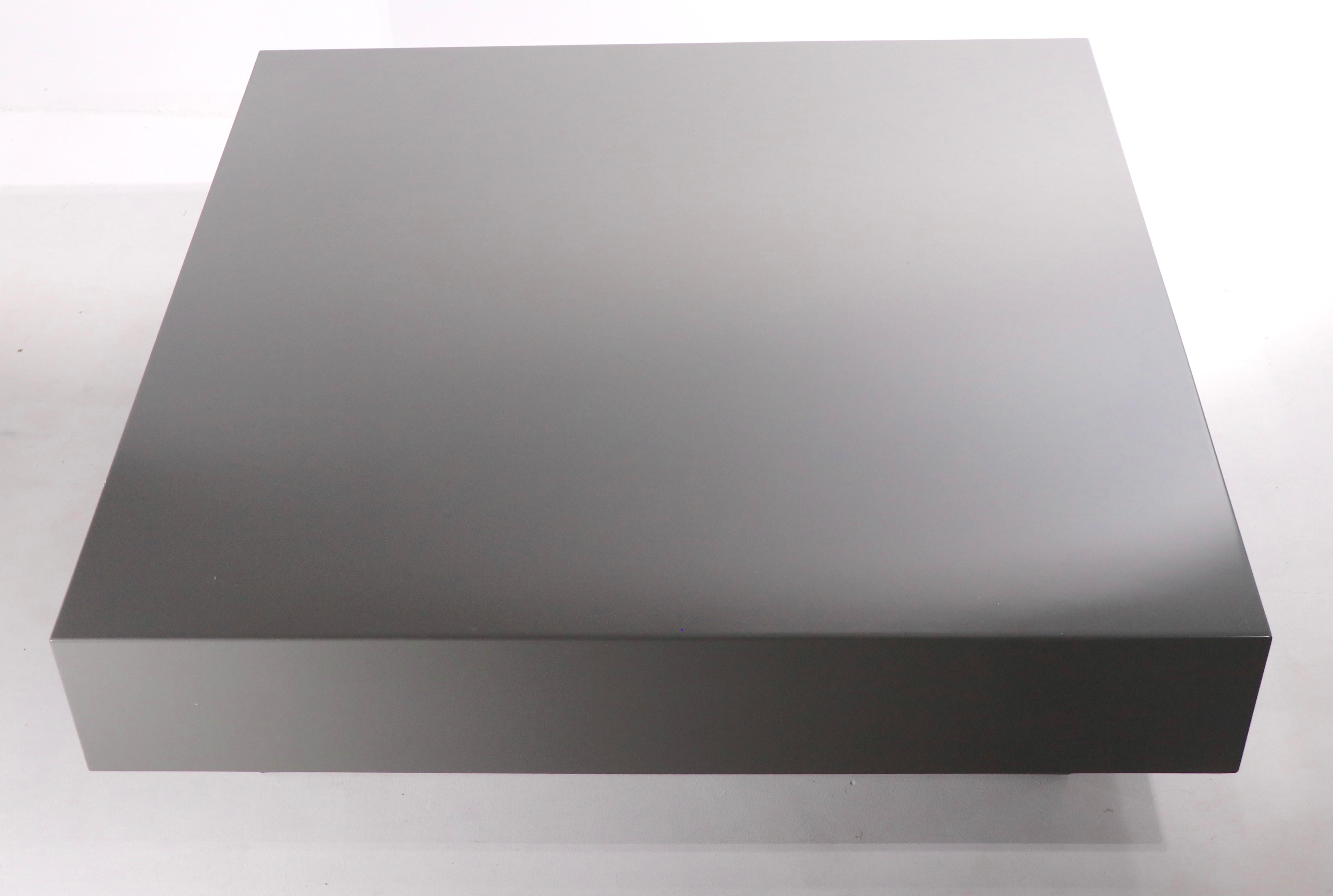 Massive Lacquered Postmodern Coffee Table 4