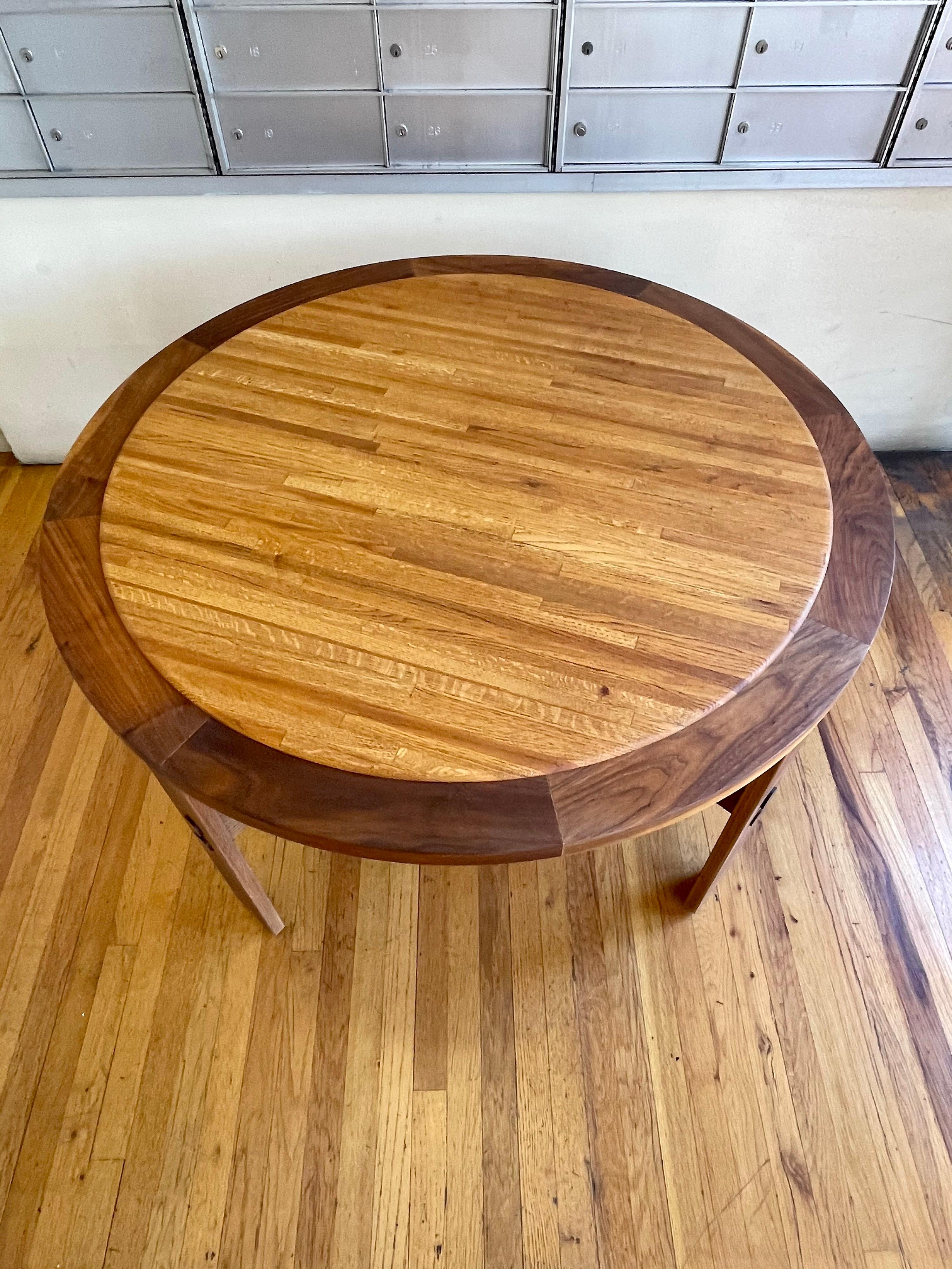 oak and walnut coffee table california